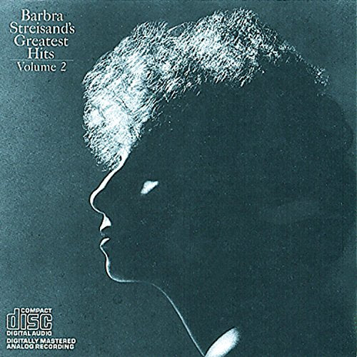 Barbra Streisand’s “Greatest Hits Volume 2” CD cover, profile portrait.