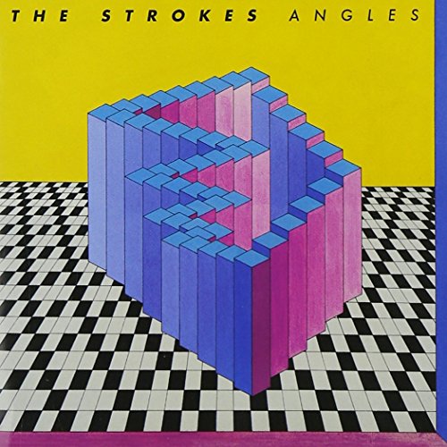 The Strokes’ “Angles” album cover: a colorful, geometric cube on a checkered floor.