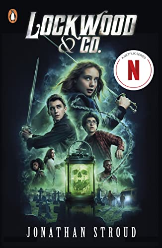 Book cover featuring young people with weapons in a spooky graveyard.