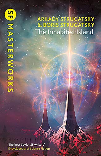 Book cover showing two tall, glowing geometric towers against a starry, nebula-filled sky.