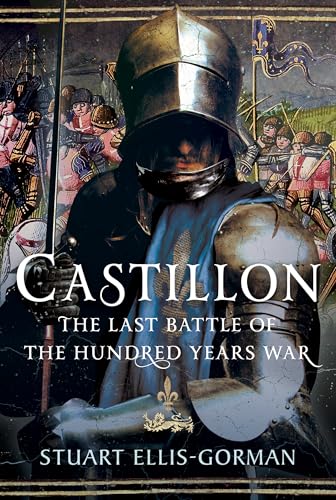 Book cover featuring a medieval knight in armor against a background of battle scenes.