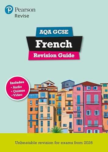 French revision guide cover with colorful buildings and text labels.