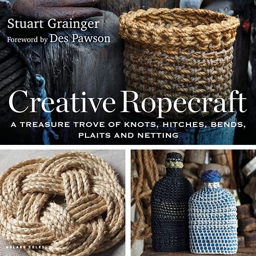 Book cover featuring a rope basket, a rope mat, and two rope-covered bottles.