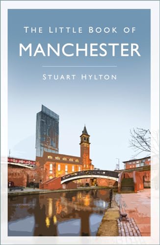 Book cover depicting Manchester cityscape with canal and modern architecture.
