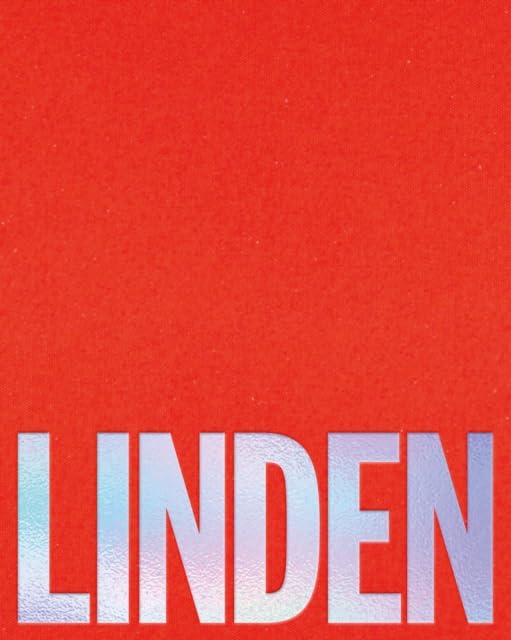 Red cover with large, iridescent silver text reading "LINDEN.