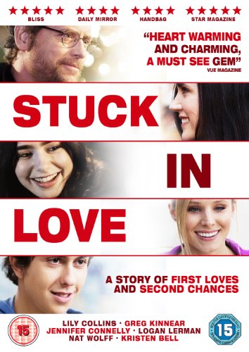 Stuck In Love" DVD cover with portraits of the film's cast.