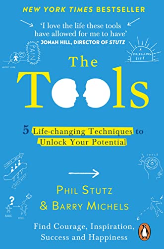 Book cover for "The Tools" featuring illustrated faces and yellow text.