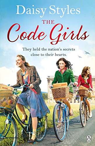 Book cover: three women on bicycles, vintage style, titled "The Code Girls".
