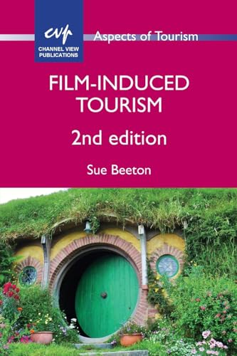 Book cover with text “Film-Induced Tourism” and a Hobbit hole image.