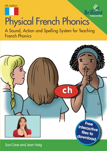 Book cover showing three children and a teacher demonstrating the French ch sound.