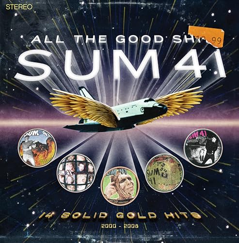 Sum 41 album cover featuring a space shuttle with golden wings.