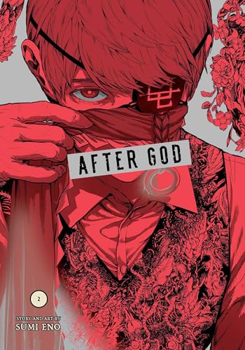 Manga cover featuring a red-toned illustration of a character wearing an eyepatch and scarf.