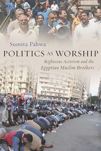 Book cover depicting a crowd and people praying in a street.