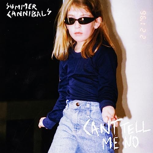Album cover for Summer Cannibals, featuring a young person in sunglasses.