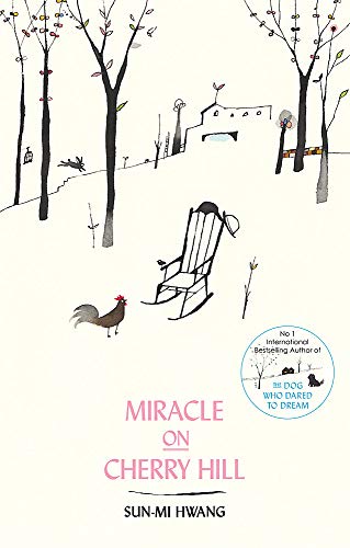 Book cover: illustrated hillside scene with a rocking chair and rooster.