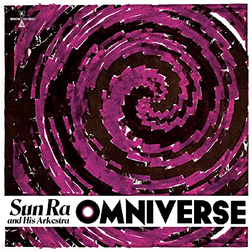 CD cover for Sun Ra’s “Omniverse” featuring a purple spiral design.