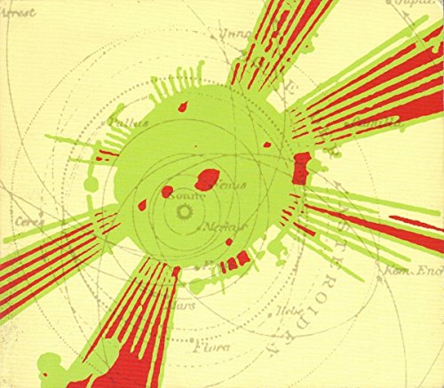 Sun Ra album cover: abstract, colorful solar system illustration with text.