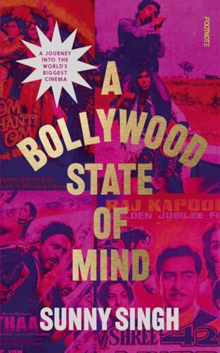 Book cover featuring portraits of Bollywood actors and vibrant film stills.