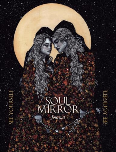 Journal cover with illustration of two women facing each other before a moon.