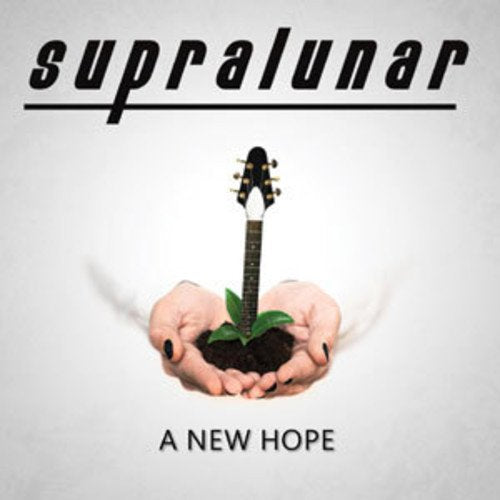 CD cover: hands holding soil with a guitar sprouting a leaf.