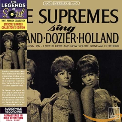 The Supremes album cover, sepia-toned, featuring three women in gowns.