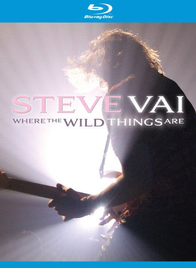 Blu-ray cover for "Steve Vai: Where the Wild Things Are" concert film.