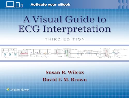 Book cover: "A Visual Guide to ECG Interpretation," third edition.