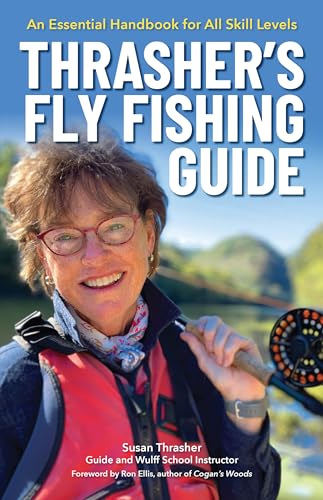 Book cover featuring a woman with fly fishing gear and a scenic background.