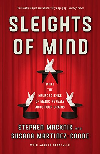 Book cover featuring three white rabbits emerging from black top hats on red curtains.