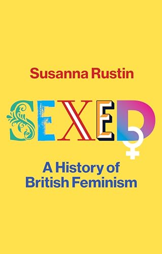 Yellow book cover with colorful, stylized text and a female gender symbol.