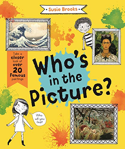 Book cover featuring famous paintings and illustrated children.