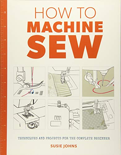 Book cover: "How to Machine Sew" with sewing machine illustrations.