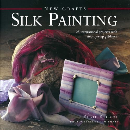 Book cover for “Silk Painting” with draped fabric and a framed artwork.