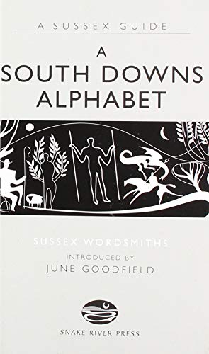 Book cover: "South Downs Alphabet" with black and white illustration.