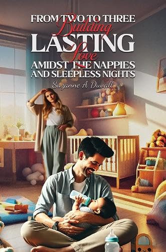 Book cover depicting a couple with a baby in a nursery setting.