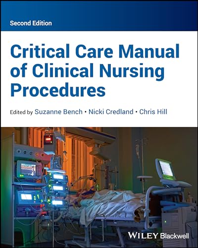 Book cover: “Critical Care Manual of Clinical Nursing Procedures” with ICU scene.