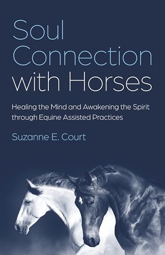 Book cover featuring two horses, white and dark, with title text.