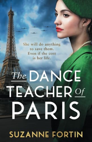 Book cover: woman in beret, Eiffel Tower, wartime planes in sky.