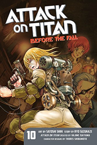Cover of “Attack on Titan: Before the Fall 12” manga with characters.
