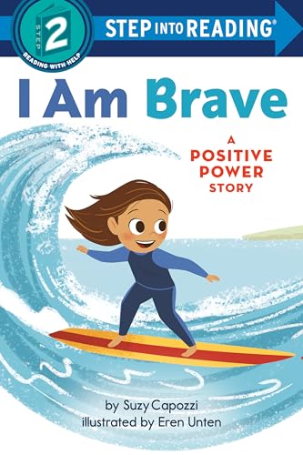 A young girl in a wetsuit surfs a large wave on a book cover.