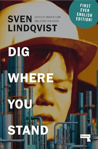Book cover featuring a person in a wide-brimmed hat and industrial piping imagery.