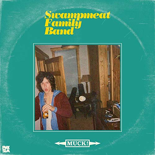 Vinyl album cover for Swampmeat Family Band’s “Muck!” featuring a grainy photo.