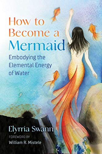 Book cover depicting a woman with a mermaid tail and goldfish.
