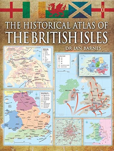Book cover: “The Historical Atlas of the British Isles” with maps and flags.