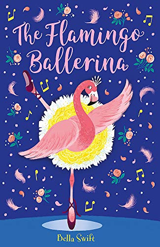 Pink flamingo wearing a tutu and ballet shoes, book cover.