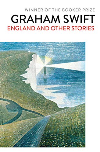 Book cover: "England and Other Stories" by Graham Swift, coastal scene.