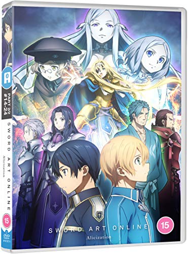 DVD cover for Sword Art Online Alicization Part 2 featuring anime characters.