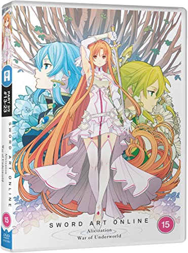 DVD cover for "Sword Art Online: Alicization War Of Underworld - Part 2" featuring anime characters.
