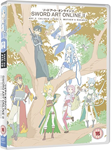 DVD cover for Sword Art Online II, Part 3, featuring anime characters.