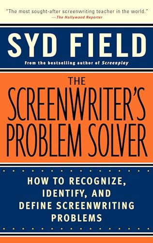 Book cover: āThe Screenwriterās Problem Solverā by Syd Field, orange and navy.